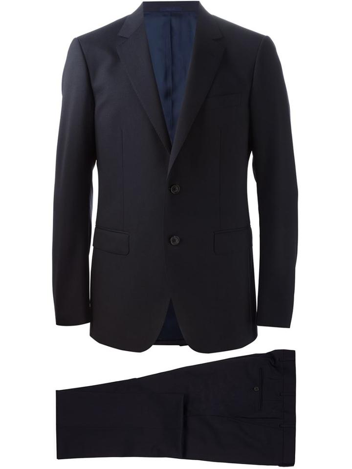 Lanvin Classic Two-piece Suit, Men's, Size: 46, Blue, Viscose/wool