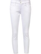 Frame Denim Raw Edge Skinny Jeans - White