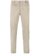 Paolo Pecora Regular Trousers, Men's, Size: 52, Nude/neutrals, Cotton/spandex/elastane