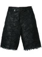 A.f.vandevorst - Crumpled Shorts - Women - Polyester - L, Black, Polyester