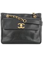 Chanel Vintage Flap Pocket Shoulder Bag - Black