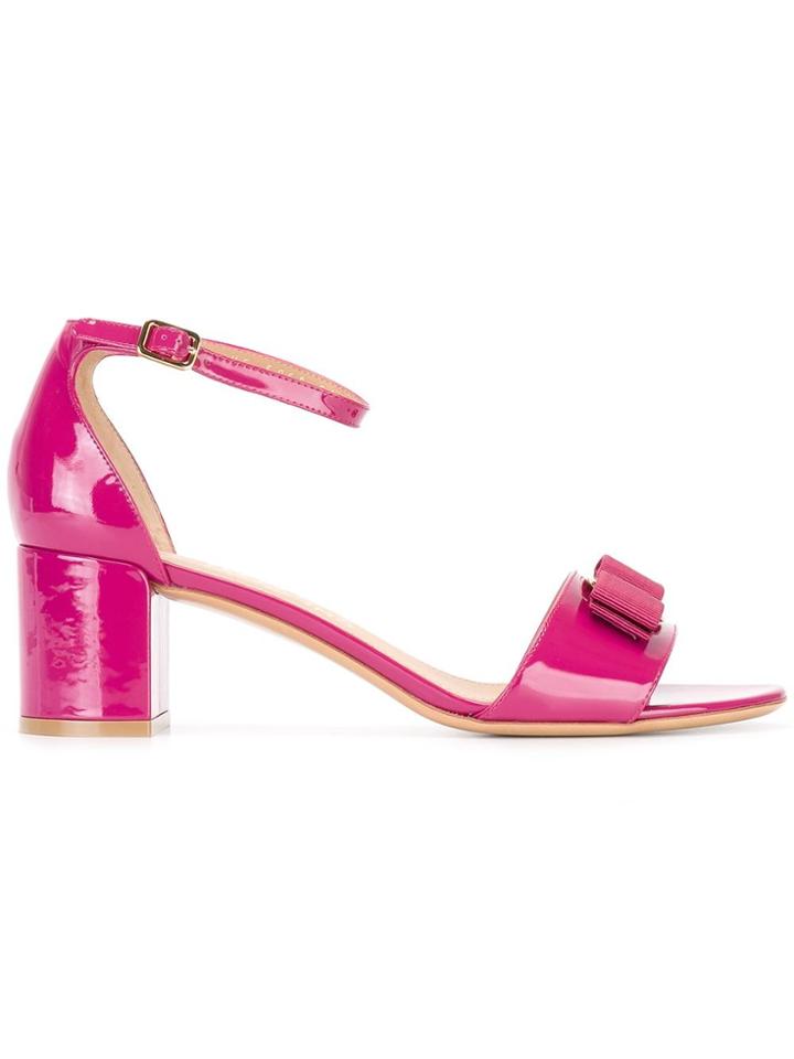 Salvatore Ferragamo Gavina Sandals - Pink & Purple