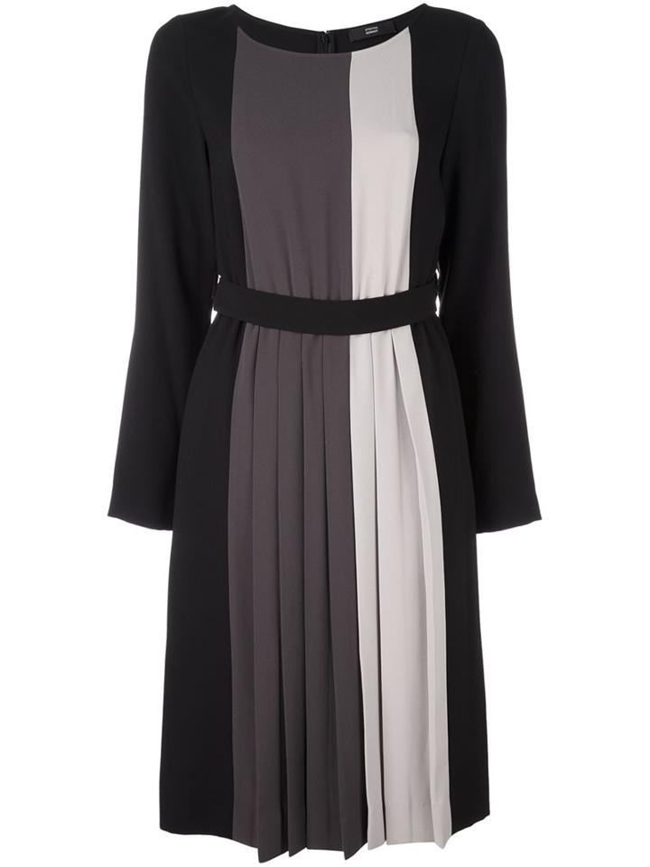 Steffen Schraut Striped Belted Dress