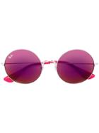 Ray-ban Round Frame Sunglasses - Pink & Purple