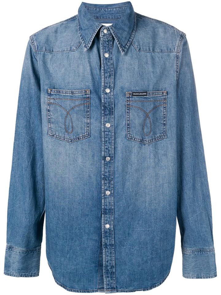 Calvin Klein Jeans Classic Denim Shirt - Blue