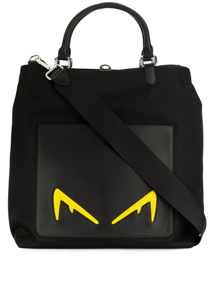 Fendi Diabolic Eyes Tote Bag - Black