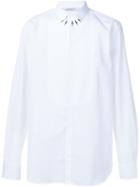 Neil Barrett Lightning Bolt Print Shirt, Men's, Size: 41, White, Cotton