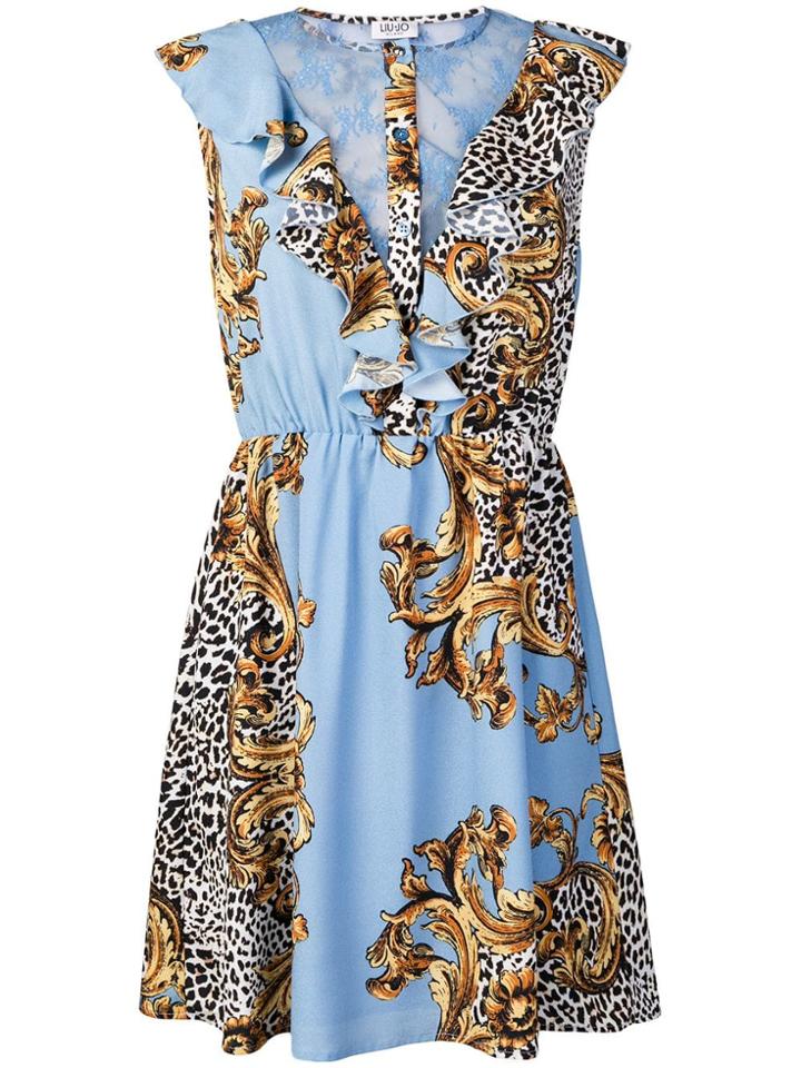 Liu Jo Blue And Gold Dress