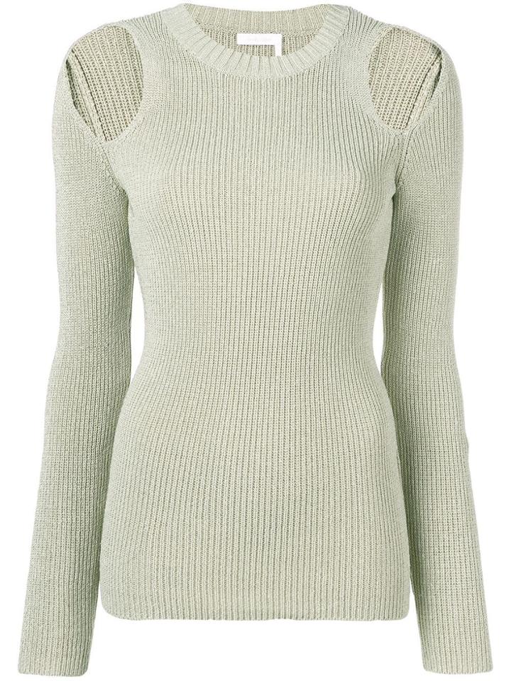 See By Chloé Cold Shoulder Jumper - Neutrals