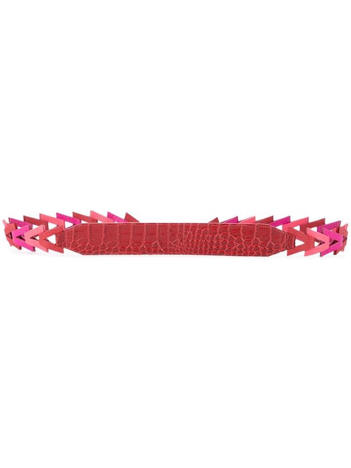 Rula Galayini Textured Bag Strap - Pink