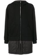 Juun.j Layered Hooded Coat - Black