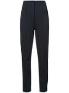 Ann Demeulemeester Grise Leather Tapered Trousers - Black