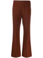 Sandro Paris Flared Trousers - Brown