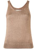 Vince Knitted Tank Top - Brown