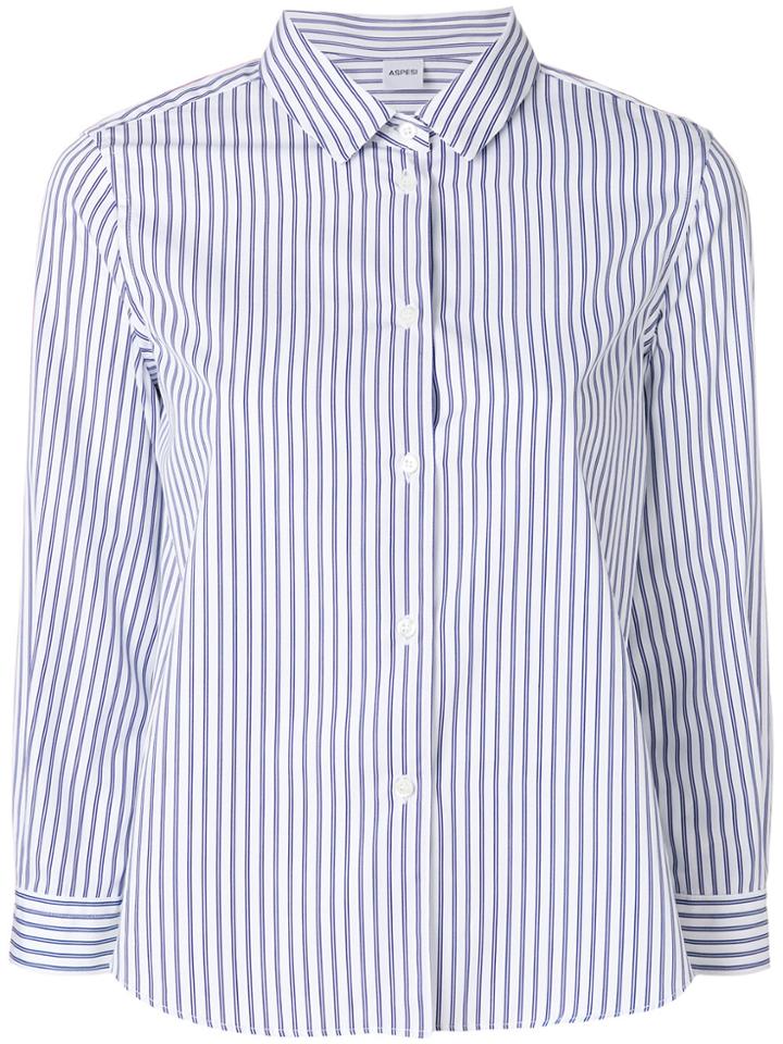 Aspesi Striped Shirt - White