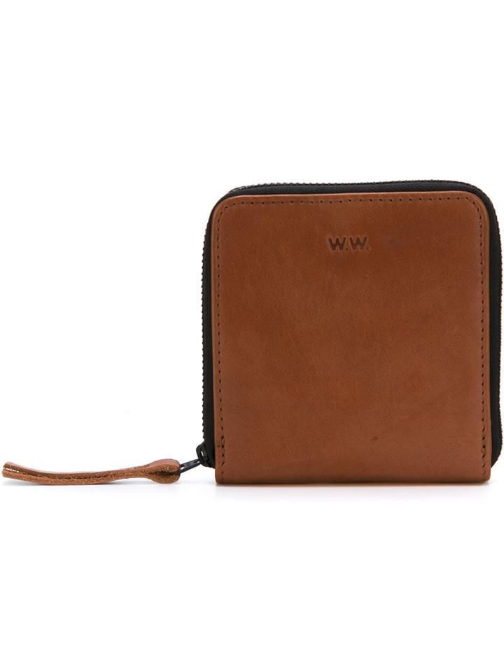 Wood Wood Square Zip Wallet