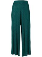 Mes Demoiselles Ribbed Culotte Trousers - Green