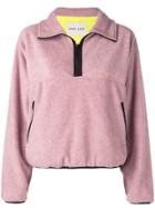 Sandy Liang Henley Polar Sweatshirt - Pink