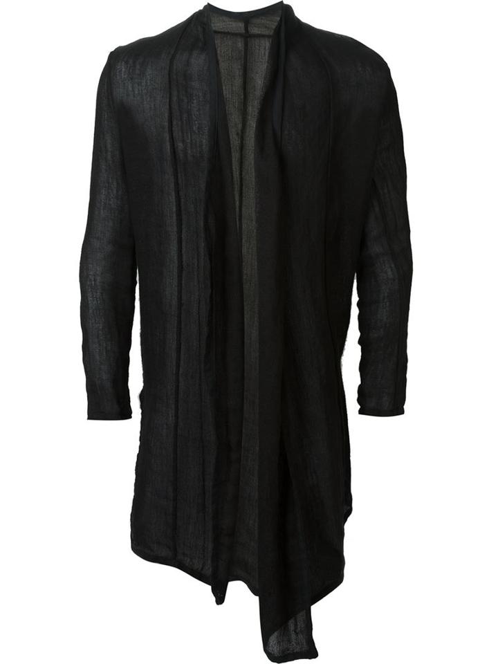 Uma Wang Semi-sheer Draped 'luigi' Cardigan