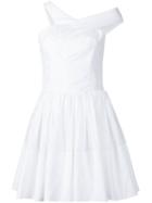 Sophie Theallet Asymmetric Shoulder Dress, Women's, Size: 4, White, Cotton