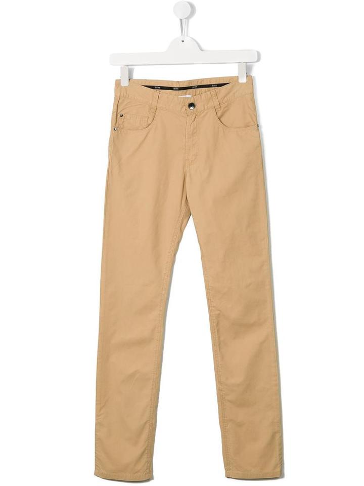 Boss Kids Smart Trousers, Boy's, Size: 16 Yrs, Nude/neutrals