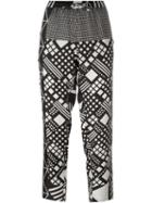 Pierre-louis Mascia Geometric Print Tapered Trousers