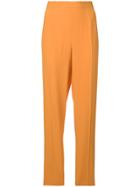 Moschino Vintage High-rise Tapered Trousers - Yellow & Orange
