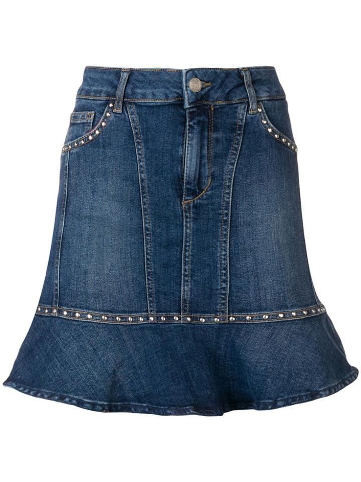 Liu Jo Denim Mini Skirt - Blue