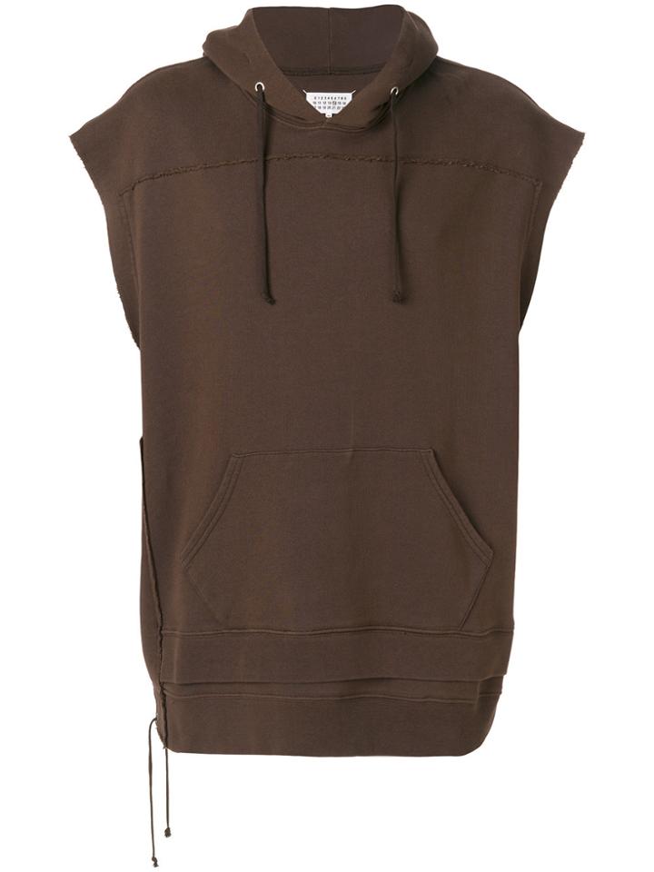 Maison Margiela Sleeveless Hoodie - Brown