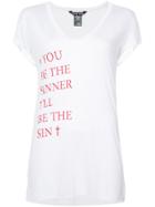 Thomas Wylde Sinner Slogan T-short - White