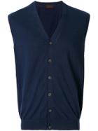 Altea Sleeveless Buttoned V-neck - Blue