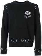 Ktz Monster Pin Embroidery Sweatshirt - Black
