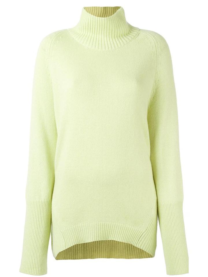 Etro Ribbed High Neck Jumper, Women's, Size: 44, Green, Viscose/cashmere/wool