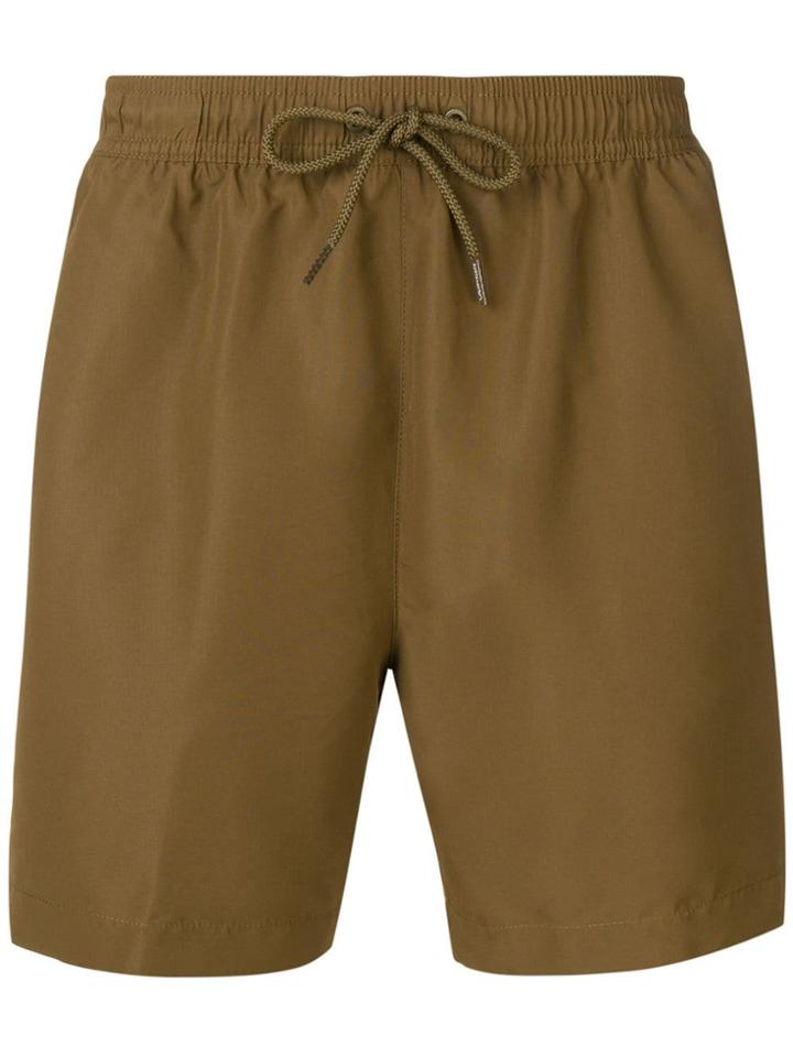 Calvin Klein Logo Swim Shorts - Green
