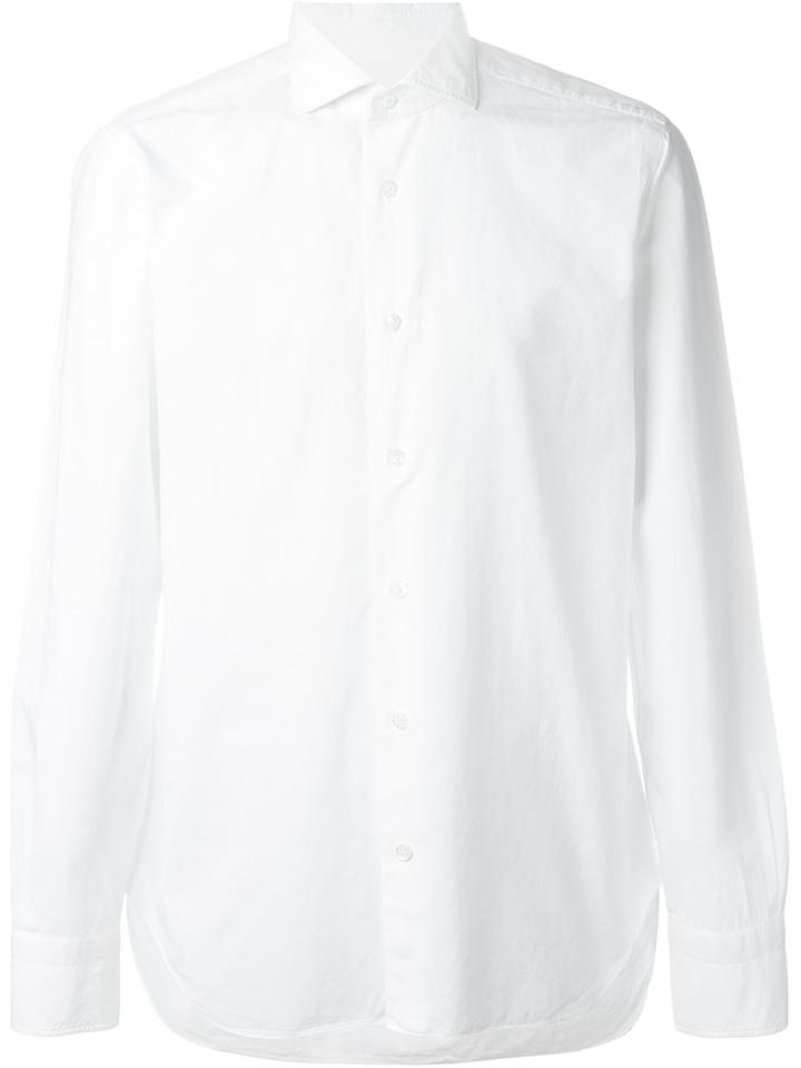 Barba Classic Shirt, Men's, Size: 42, White, Cotton