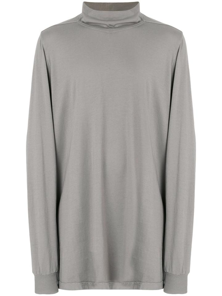Rick Owens Drkshdw Oversized High Neck Top - Grey