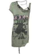 Dsquared2 Vicious Bros Ripped T-shirt - Green