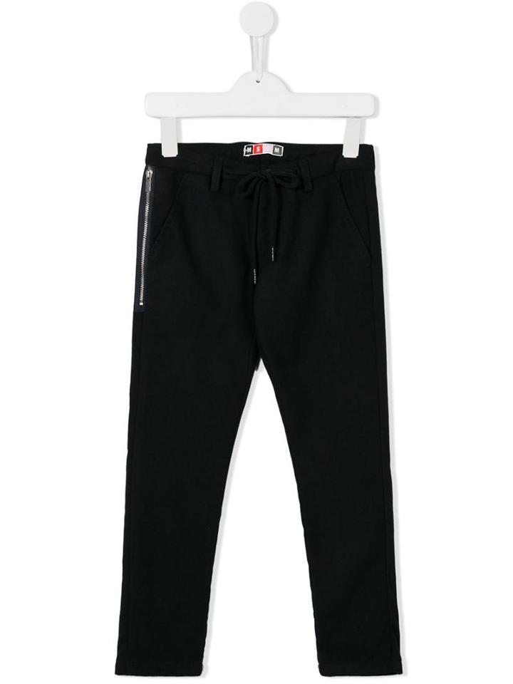 Msgm Drawstring Waist Trousers, Girl's, Size: 8 Yrs, Blue