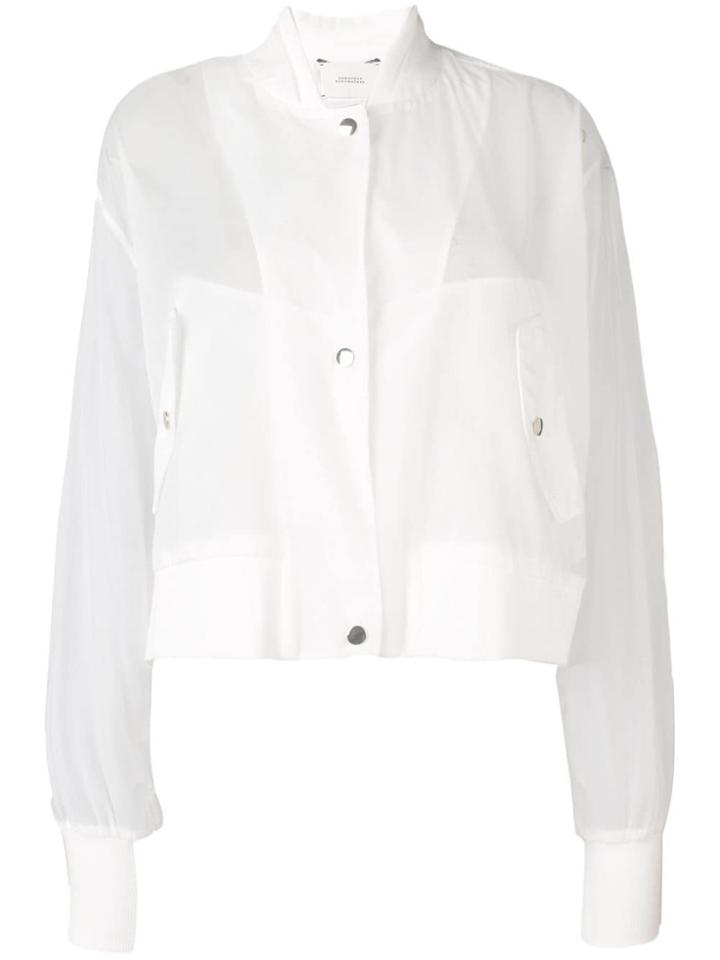 Dorothee Schumacher Sheer Bomber Jacket - White