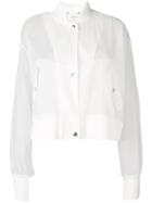 Dorothee Schumacher Sheer Bomber Jacket - White