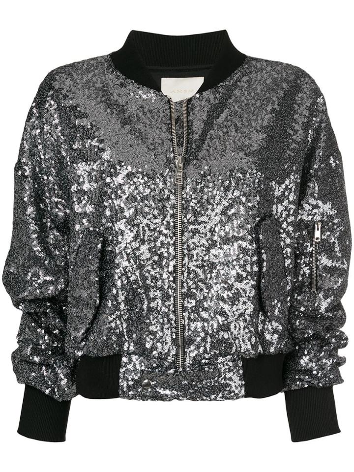Amen Sequined Bomber Jacket - Grey