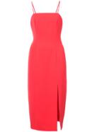 Jay Godfrey Side Slit Fitted Dress - Red