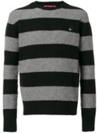 Mcq Alexander Mcqueen - Swallow Badge Striped Pullover - Men - Cashmere/wool - L, Black, Cashmere/wool