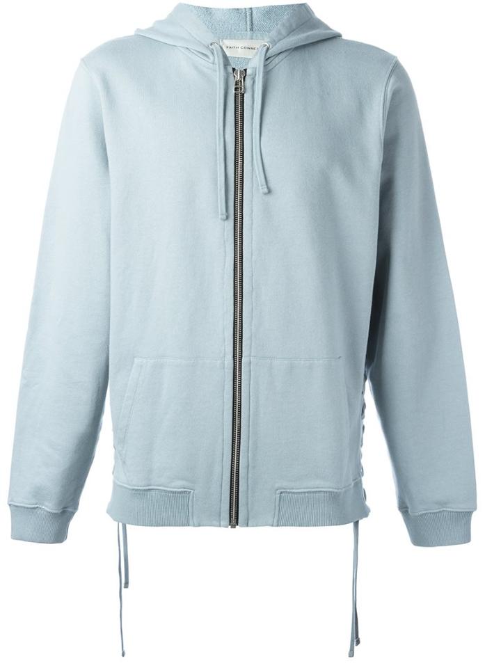 Faith Connexion Contrast Zip Hoodie, Men's, Size: Medium, Green, Cotton