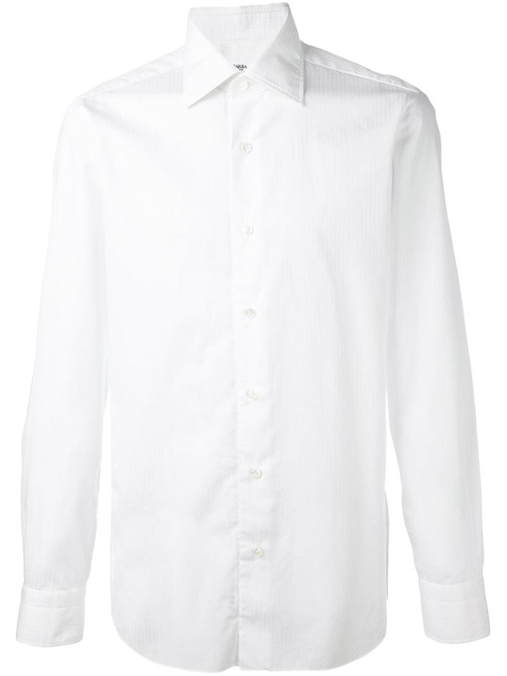 Barba Classic Shirt, Men's, Size: 44, White, Cotton