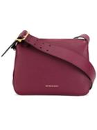 Burberry Top Zip Shoulder Bag, Women's, Red, Calf Leather