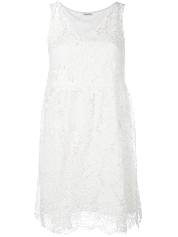 P.a.r.o.s.h. Rift Dress, Women's, White, Cotton/polyamide/viscose/polyester