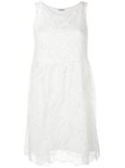 P.a.r.o.s.h. Rift Dress, Women's, White, Cotton/polyamide/viscose/polyester
