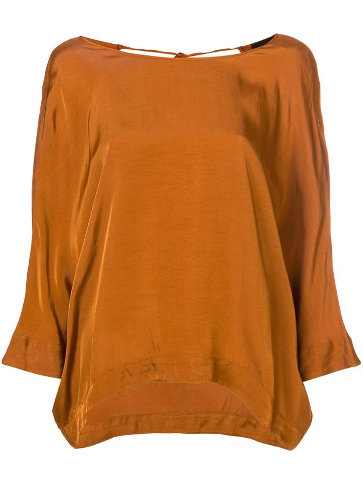 Roberto Collina Round Neck Blouse - Yellow & Orange