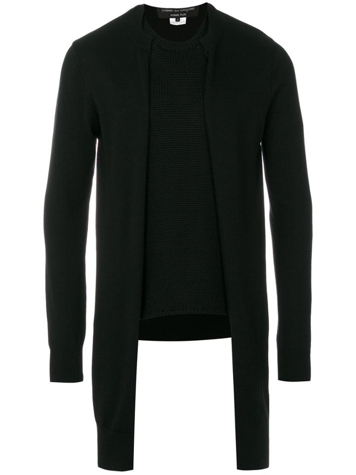 Comme Des Garçons Homme Plus Cardigan Inspired Top - Black